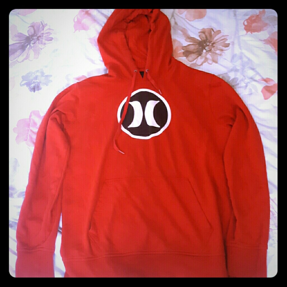 Mens Hurley Red Hoodie